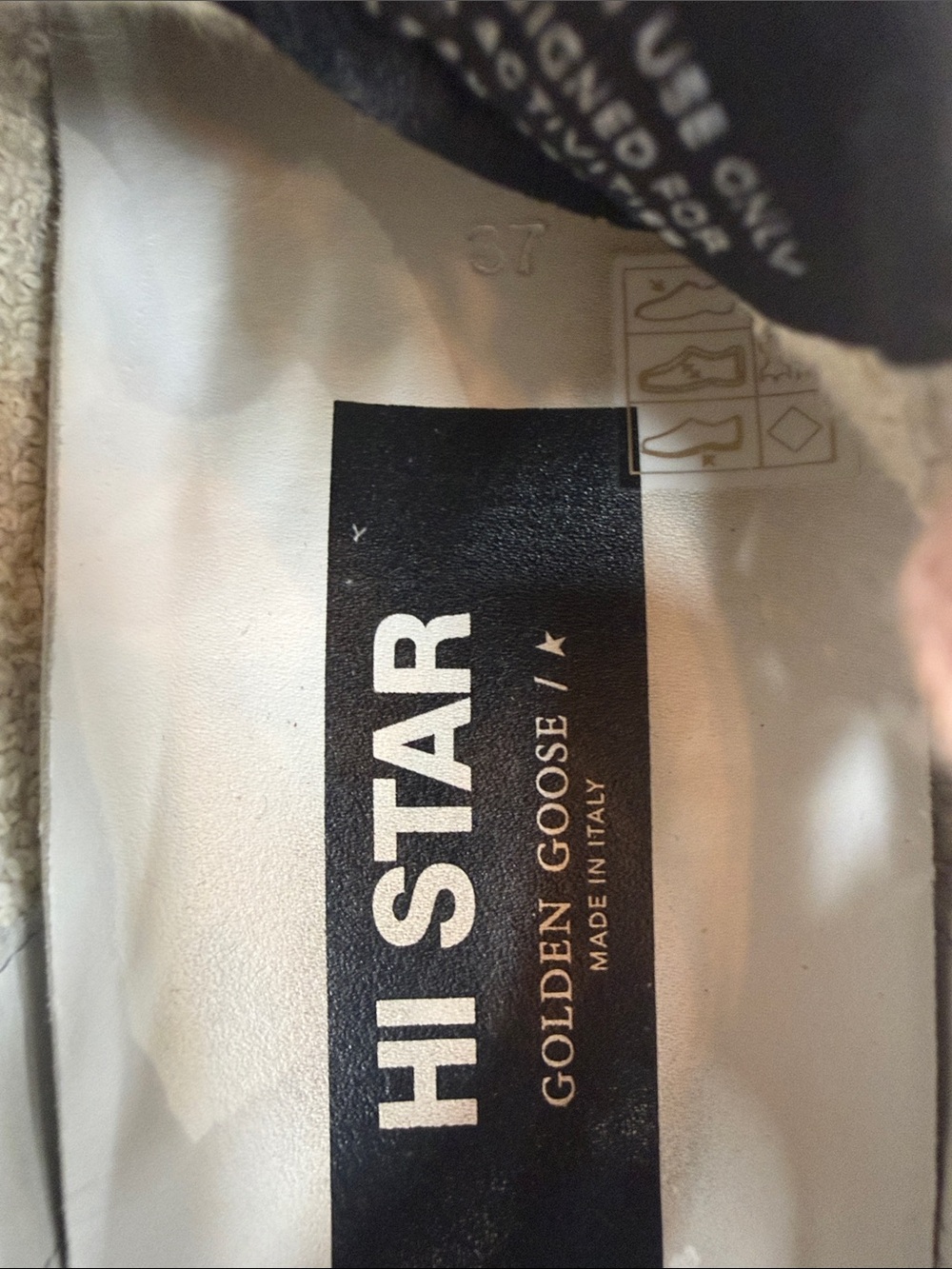 Golden Goose White Leather Sneakers with Pink Laces and Silver Star - Picture 8 of 10